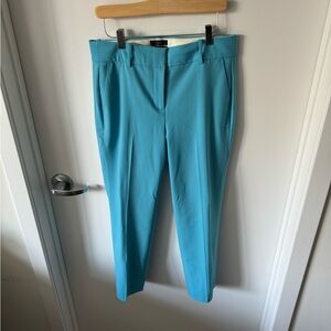 J. Crew - Cameron Slim Crop Pant Italian Stetch Wool Blend - Brught Blue Size 8
